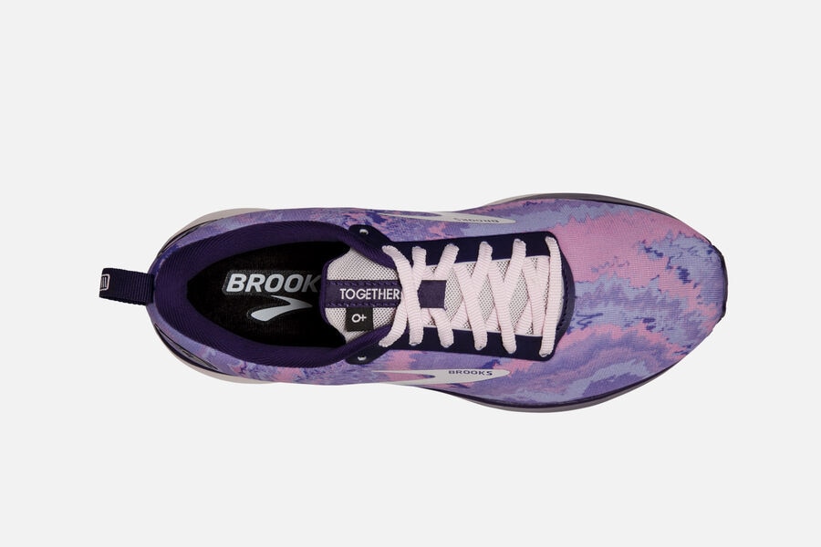 Brooks Revel 4 Road Loopschoenen Dames - Paars/Zilver/Roze - 159782IXL